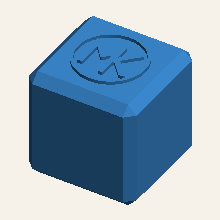 Ice cube mold (2 cavities, 2-inch)