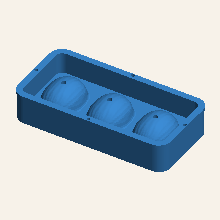 Realistic lemon entremet mold (3 cavities)